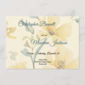 Butter Gelb blass Blütenblau Begleitkarte (Vorderseite)