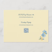 Butter Gelb blass Blütenblau Begleitkarte (Rückseite)