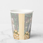 Butter-Gelb-Rose-Bouquet-Hochzeitsstich-Foto Pappbecher (Rechts)