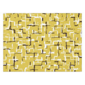 Butter gelb Schwarz-weiß Moderne Muster Tischdecke (Vorderseite (Horizontal))