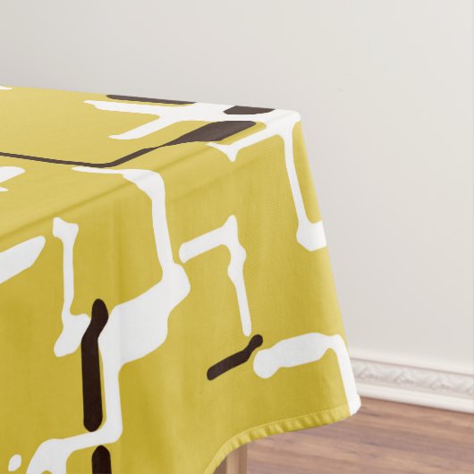 Butter gelb Schwarz-weiß Moderne Muster Tischdecke (Beispiel)