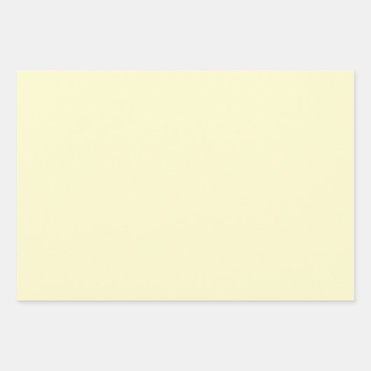 Butter Gelbe Farbe | Classic | elegant Geschenkpapier Set (Vorderseite 3)