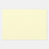 Butter Gelbe Farbe | Classic | elegant Geschenkpapier Set (Vorderseite 2)