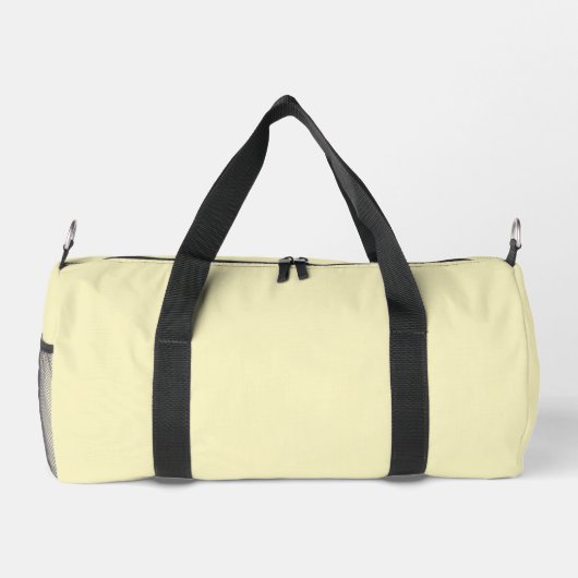 Butter Gelbe Farbe Duffle Bag (Rückseite)