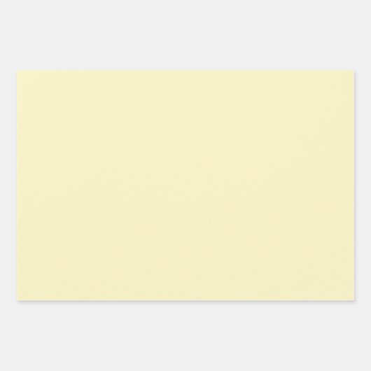 Butter Gelbe Farbe Geschenkpapier Set (Vorderseite 3)