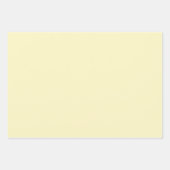 Butter Gelbe Farbe Geschenkpapier Set (Vorderseite 2)