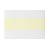 Butter Gelbe Farbe | Klassisches Elegant Einladungsbanderole (Rückseitenbeispiel)