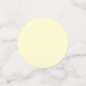 Butter Gelbe Farbe | Klassisches Elegant Konfetti (Klein Vorderseite)