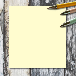 Butter Gelbe Farbe Klassisches Elegant Notizblock