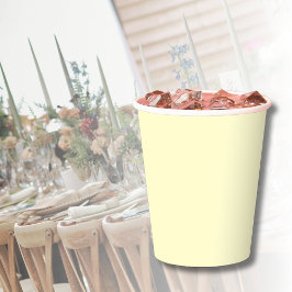 Butter Gelbe Farbe | Klassisches Elegant Pappbecher