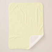 Butter Gelbe Farbe | Klassisches Elegant Sherpadecke (Vorderseite)