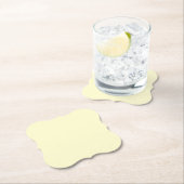 Butter Gelbe Farbe | Klassisches Elegant Untersetzer (Vor Ort)