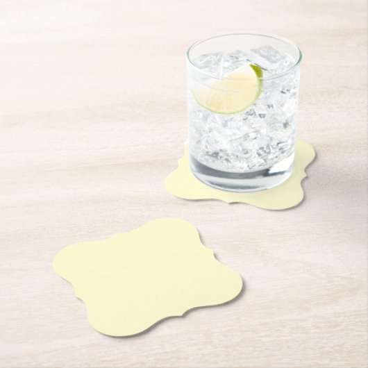 Butter Gelbe Farbe | Klassisches Elegant Untersetzer (Vor Ort)