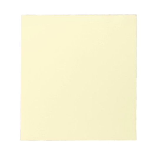 Butter Gelbe Farbe Notizblock (Vorderseite)