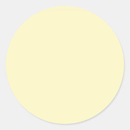 Butter Gelbe Farbe Runder Aufkleber