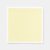 Butter Gelbe Farbe Serviette (Vorderseite)