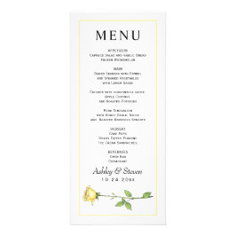 Butter gelbe Rose Blume Budget Hochzeitskarte Werbekarte