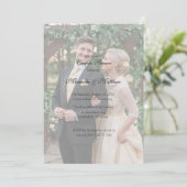 Butter-Gelbe Rose Bouquet Couples Dusche Einladung (Stehend Vorderseite)