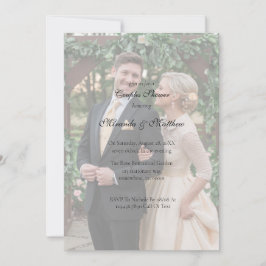 Butter-Gelbe Rose Bouquet Couples Dusche Einladung