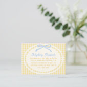 Butter-Halb-Hochzeitsdusche-Display-Dusche Begleitkarte (Stehend Vorderseite)