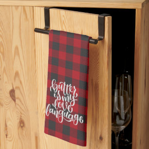 Butter ist meine Liebessprache Geschirrtuch