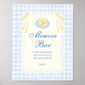 Butter-Junggesellinnenabschied Mimosa-Bar Poster (Vorne)