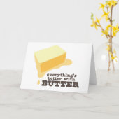 Butter Karte (Gelbe Blume)