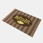 Butter Life Brown Streifen BG Fußmatte (Schrägansicht)