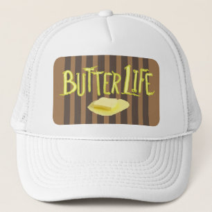 Butter Life Brown Streifen BG Truckerkappe