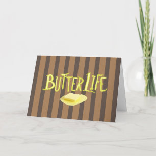 Butter Life Brown Stripes BG Horizontale Karte