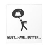 Butter Lover Notizblock (Vorderseite)