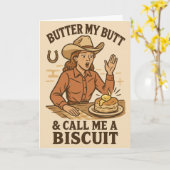 Butter Mein Hintern Karte (Gelbe Blume)