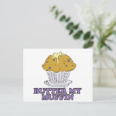 Butter mein Muffin Postkarte (Stehend Vorderseite)