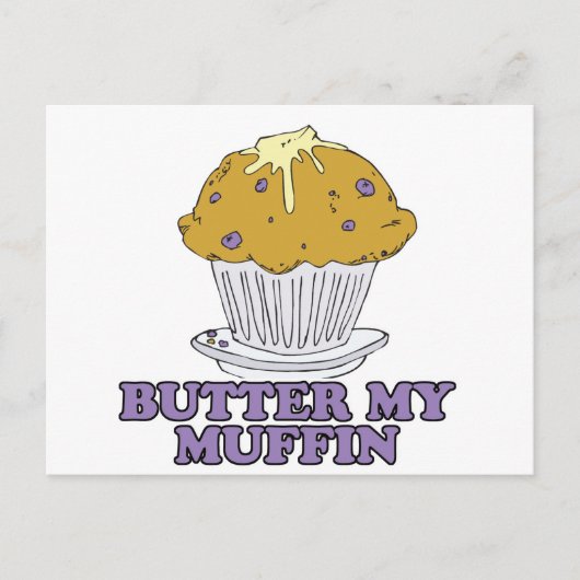 Butter mein Muffin Postkarte (Vorderseite)