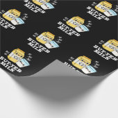 Butter Milch Funny Food Dairy Pun Dark BG Geschenkpapier (Ecke)