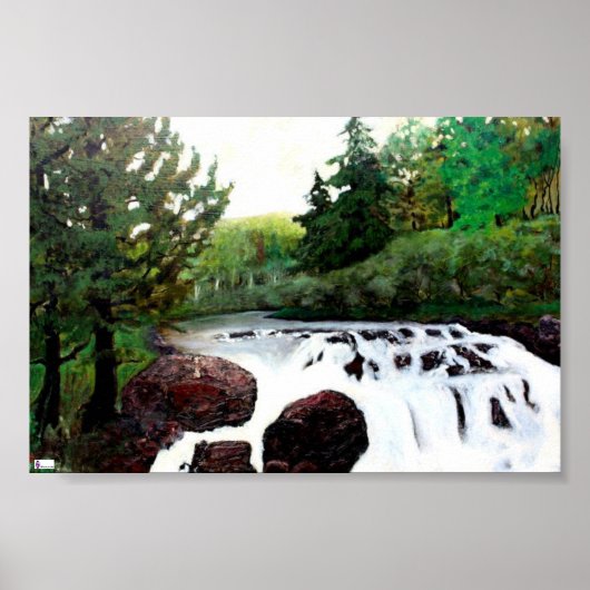 Butter Milches Falls New York Poster (Vorne)