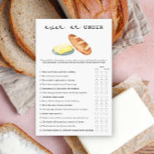 Butter - Over oder Under Brautparty