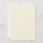 Butter Periwinkle Blatt Hochzeit Einladung (Rückseite)