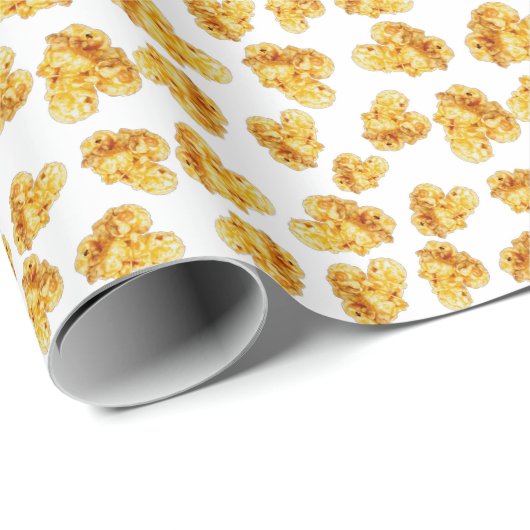 Butter-Popcorn-Muster Geschenkpapier (Rolleneckpunkt)