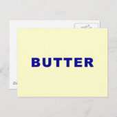 Butter Postkarte (Vorne/Hinten)