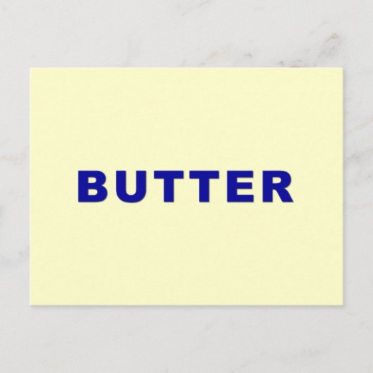 Butter Postkarte (Vorderseite)