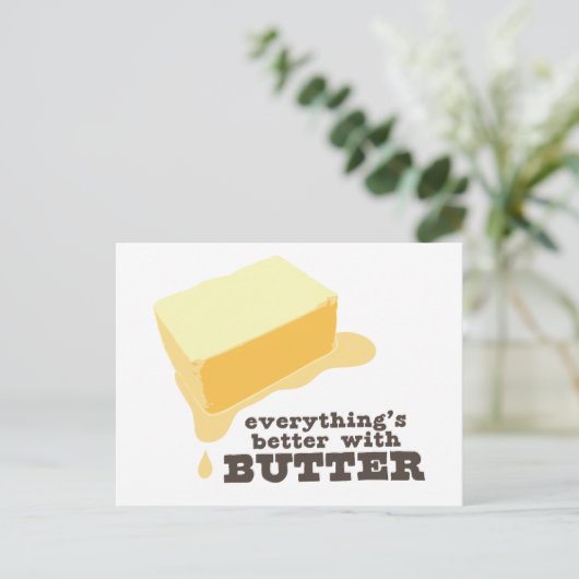 Butter Postkarte (Stehend Vorderseite)