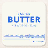 Butter Rechteckiger Pappuntersetzer (Vorderseite)