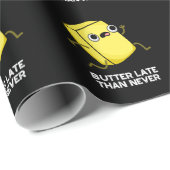 Butter spät als nie lustig Lebensmittel Puff Dunkl Geschenkpapier (Rolleneckpunkt)