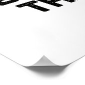 Butter spät als nie lustig Lebensmittel Puff Poster (Ecke)