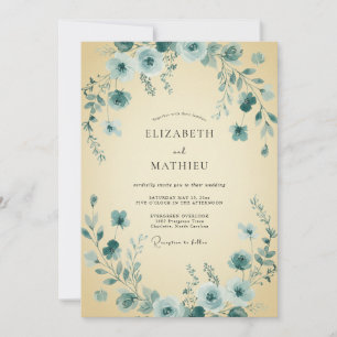 Butter Stahl Rebe Hochzeit Einladung