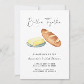 Butter Together Brautparty Einladung (Vorderseite)