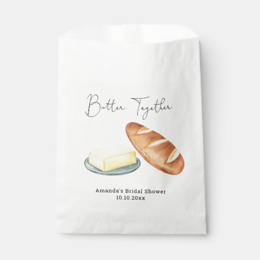 Butter Together Brautparty Geschenktütchen (Vorderseite)