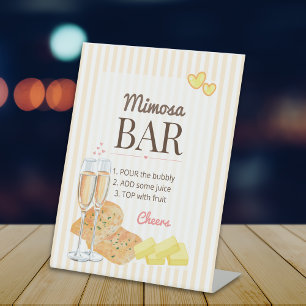 Butter Together Brautparty Mimosa-Bar Sockelschild