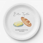Butter Together Brautparty Pappteller (Vorderseite)